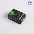 Caja de papel de empaquetado cosmética del papel de la tarjeta de plata plegamiento del producto de Sencai caliente